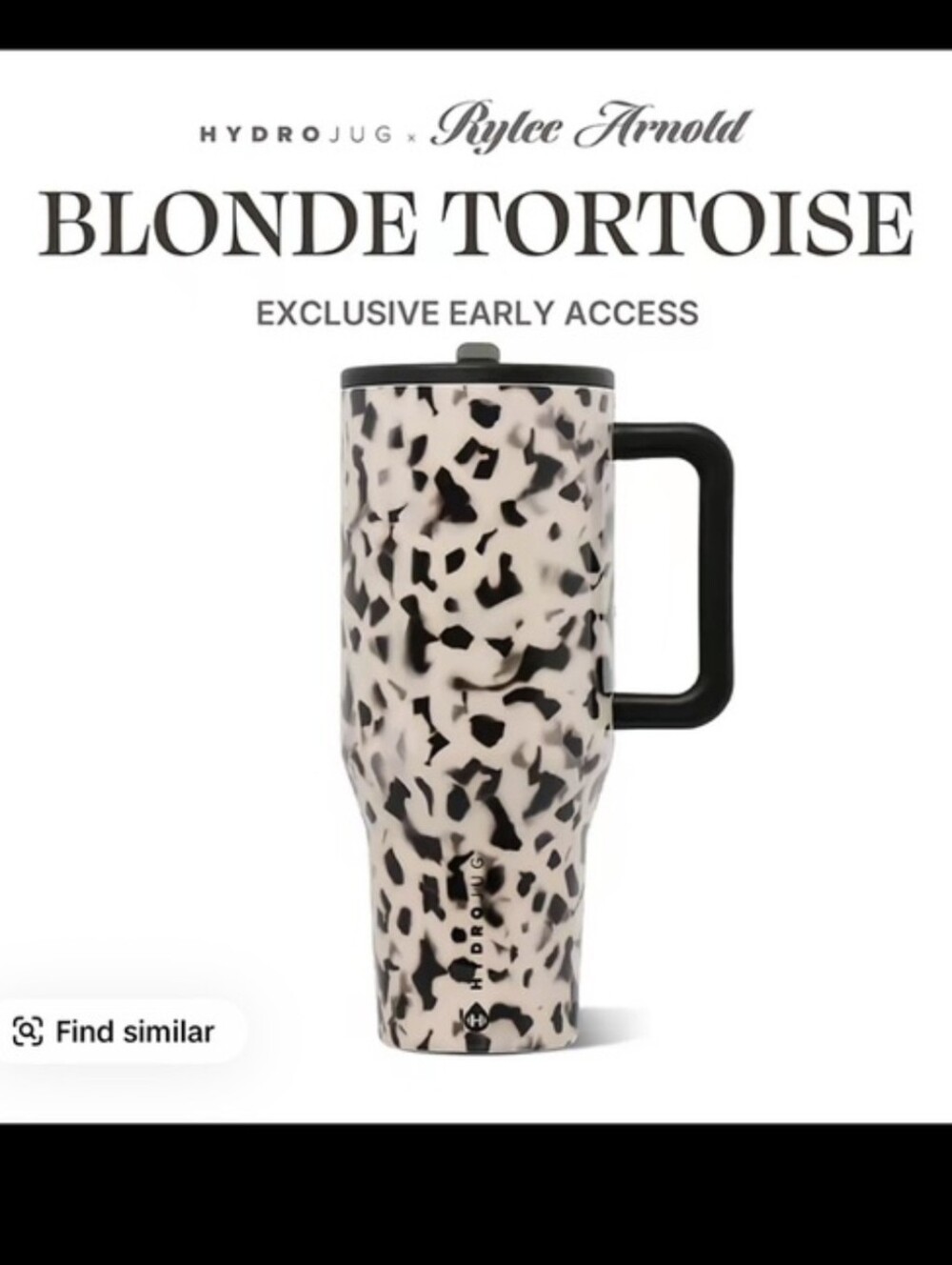 HydroJug Traveler 40OZ - Blonde Tortoise Pattern